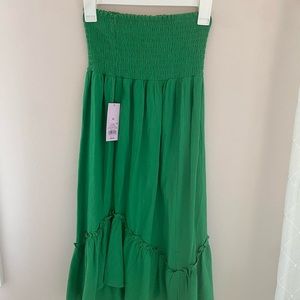 Never worn! Green skirt/tank set
